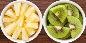 health benefits of Pineapples and Kiwis